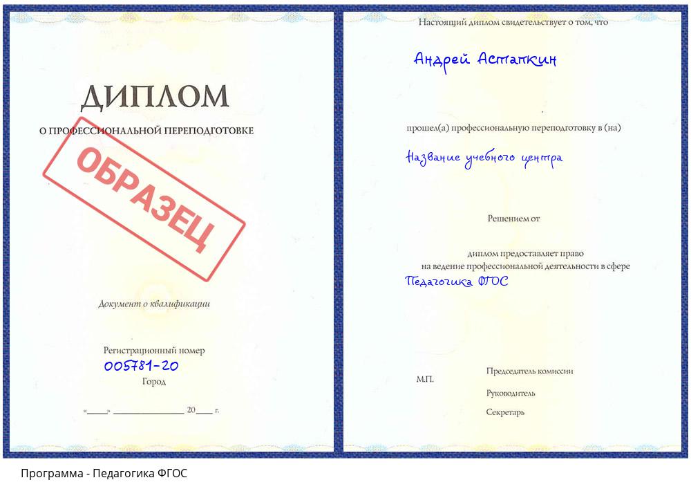 Педагогика ФГОС Орехово-Зуево